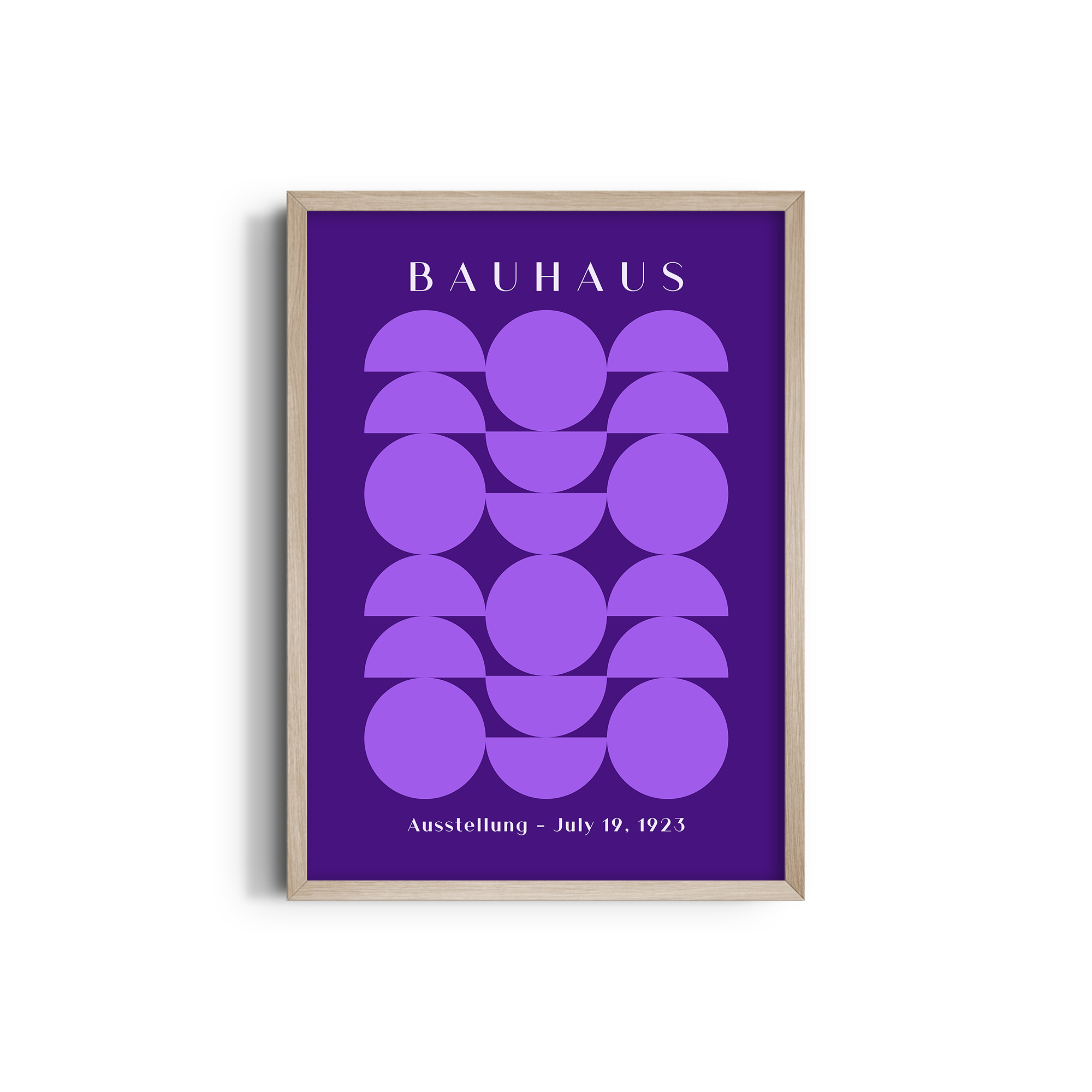 Symphony in Violet Bauhaus Wall Art