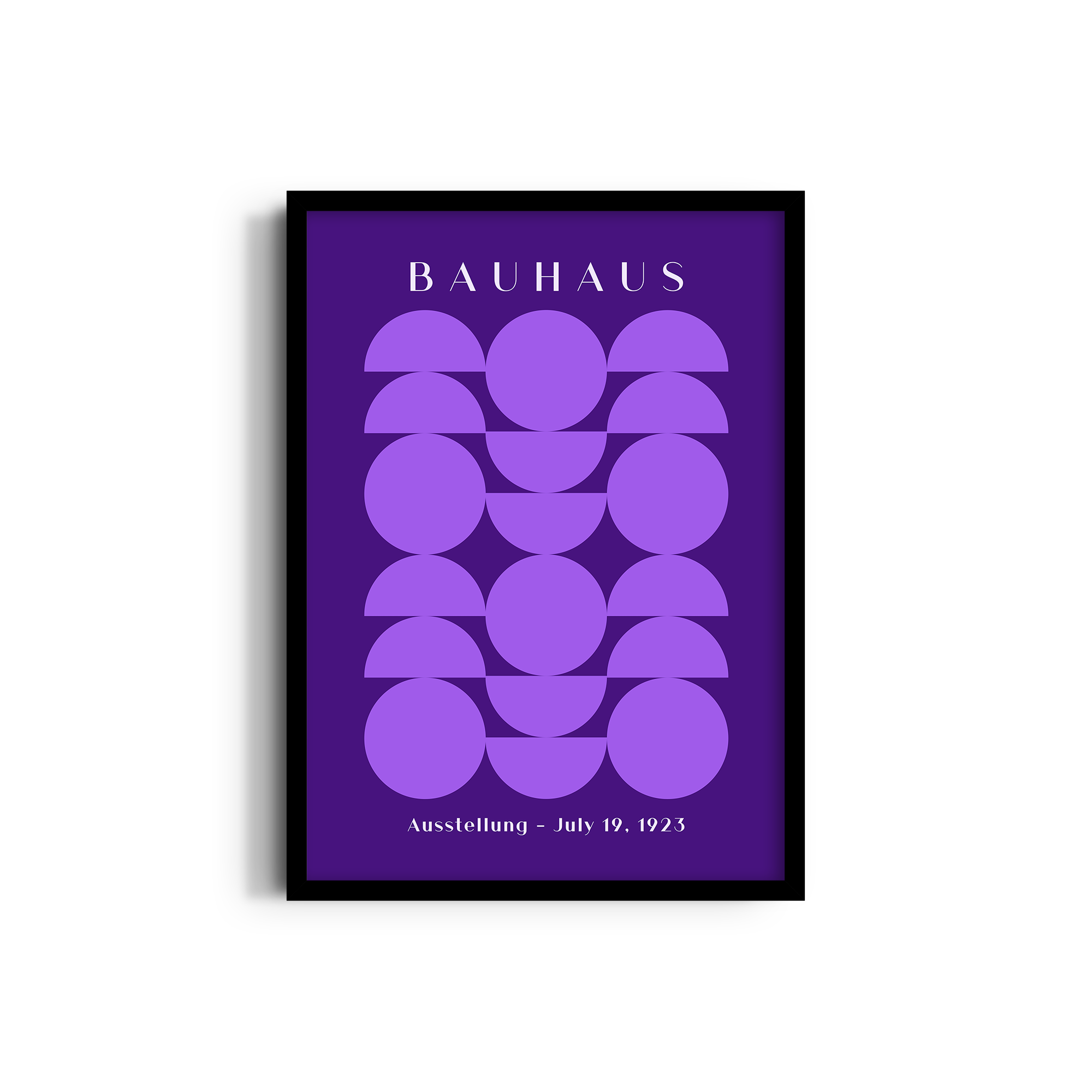 Symphony in Violet Bauhaus Wall Art