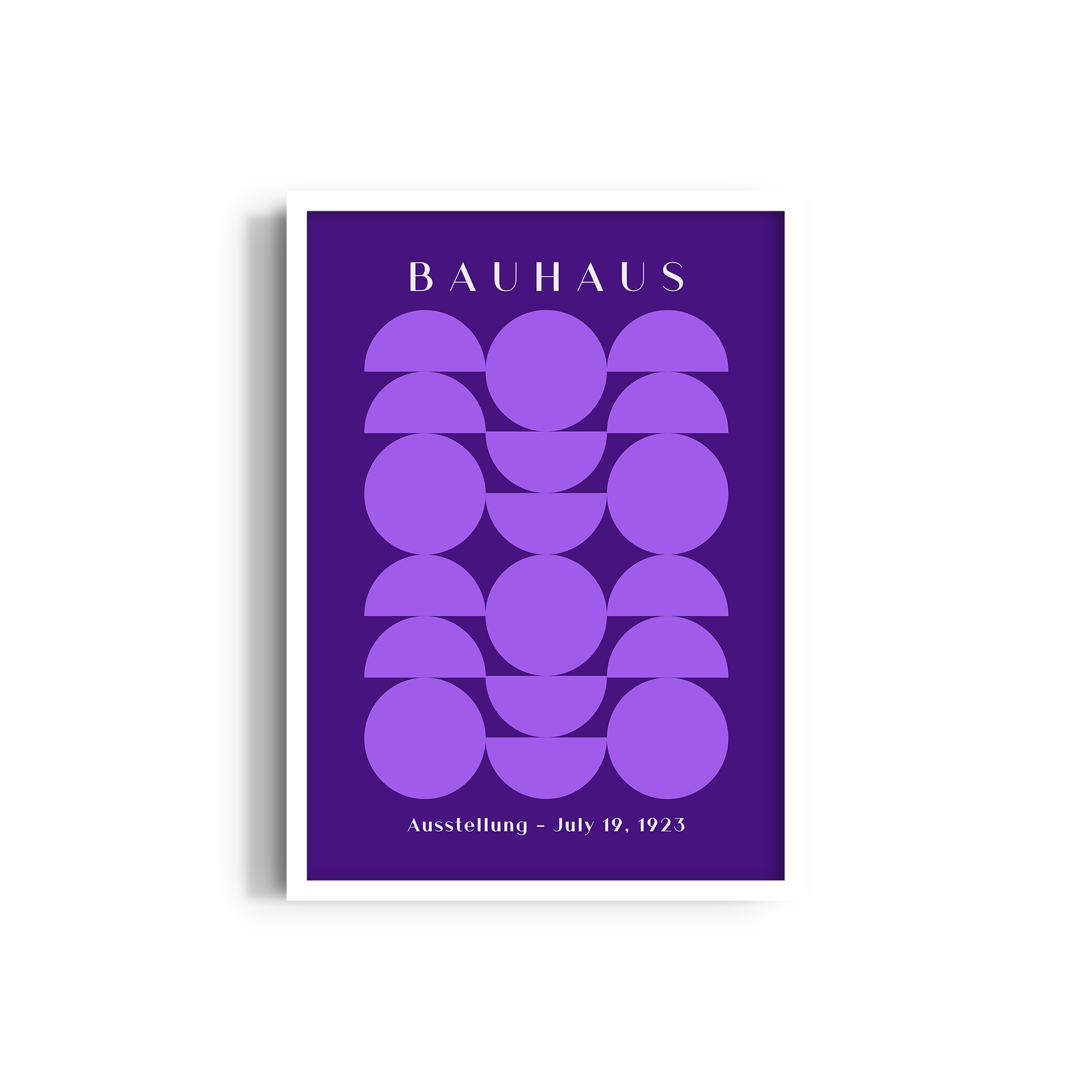 Symphony in Violet Bauhaus Wall Art