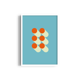 Tangerine Twist Bauhaus Wall Art