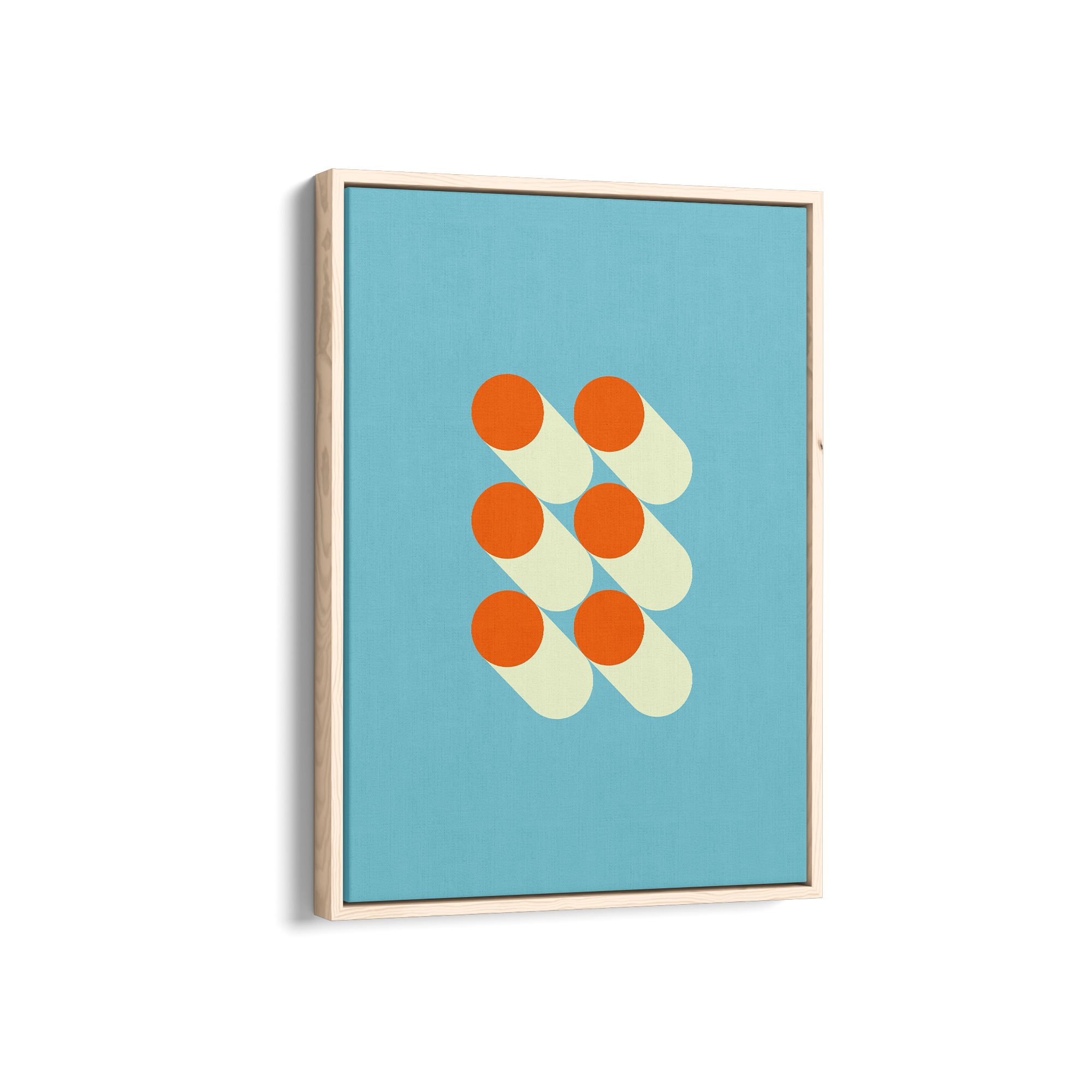 Tangerine Twist Bauhaus Wall Art