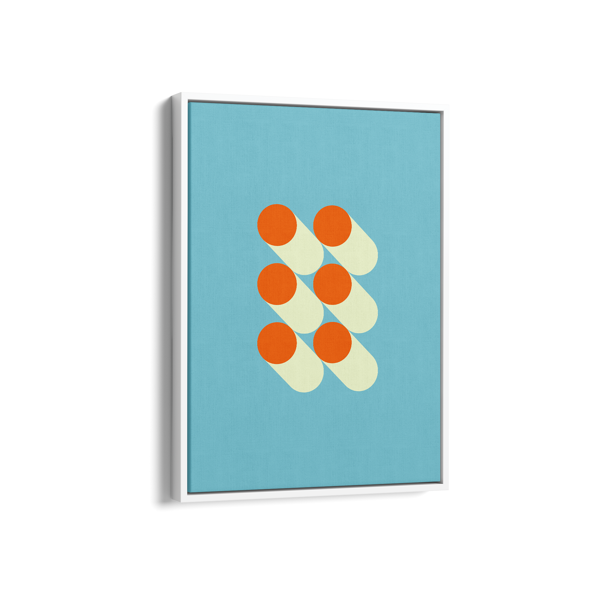 Tangerine Twist Bauhaus Wall Art