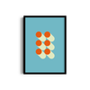 Tangerine Twist Bauhaus Wall Art