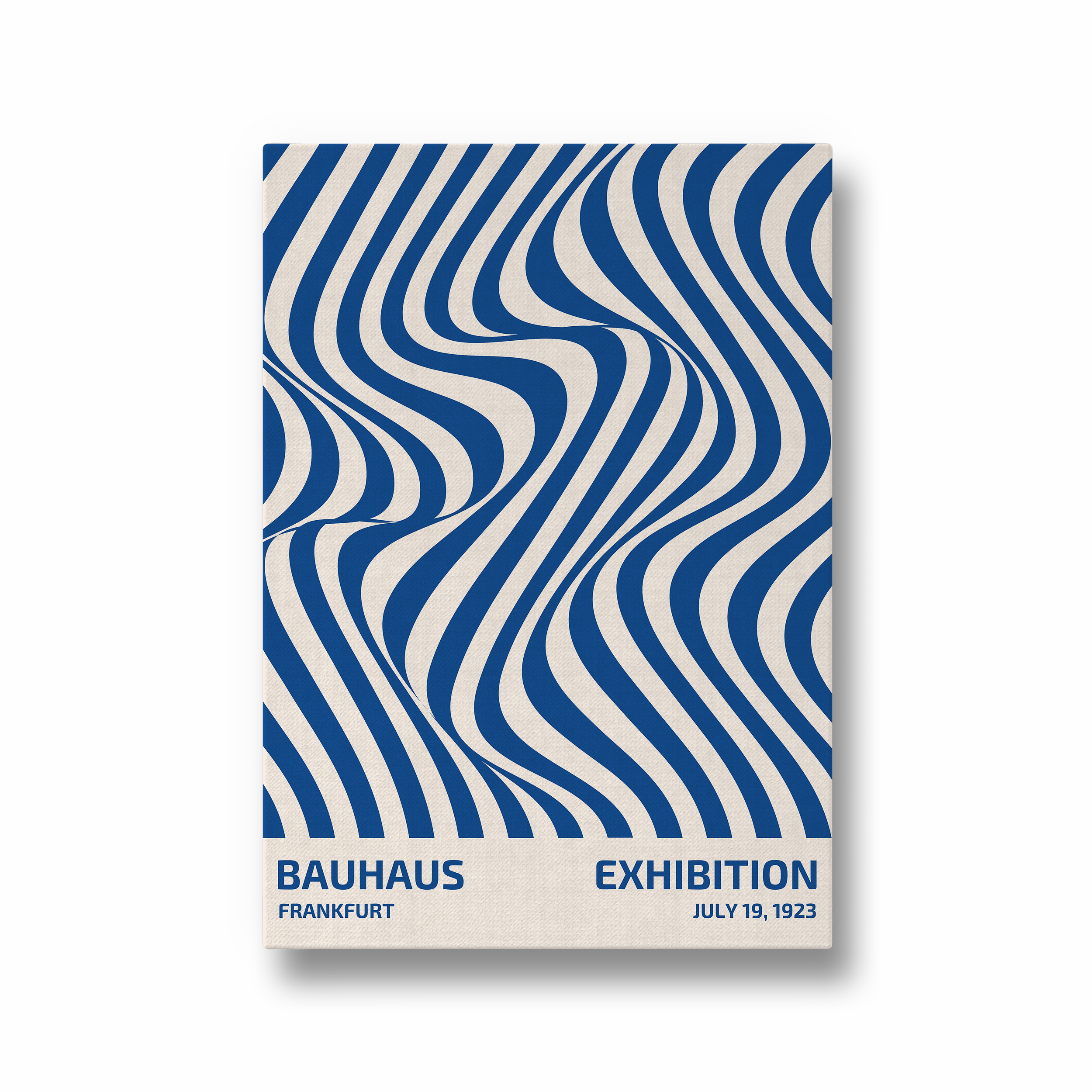 Illusion in Blue Bauhaus Wall Art