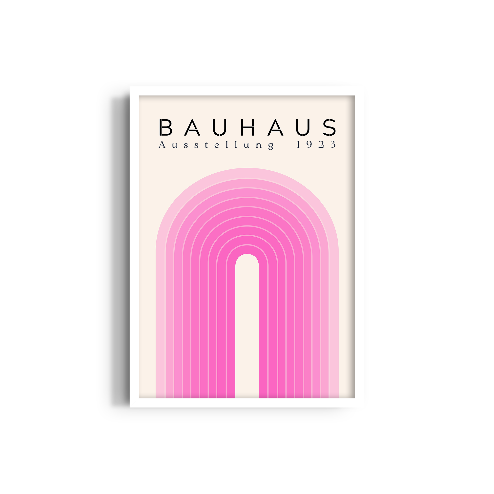 The Pink Arch Bauhaus Wall Art