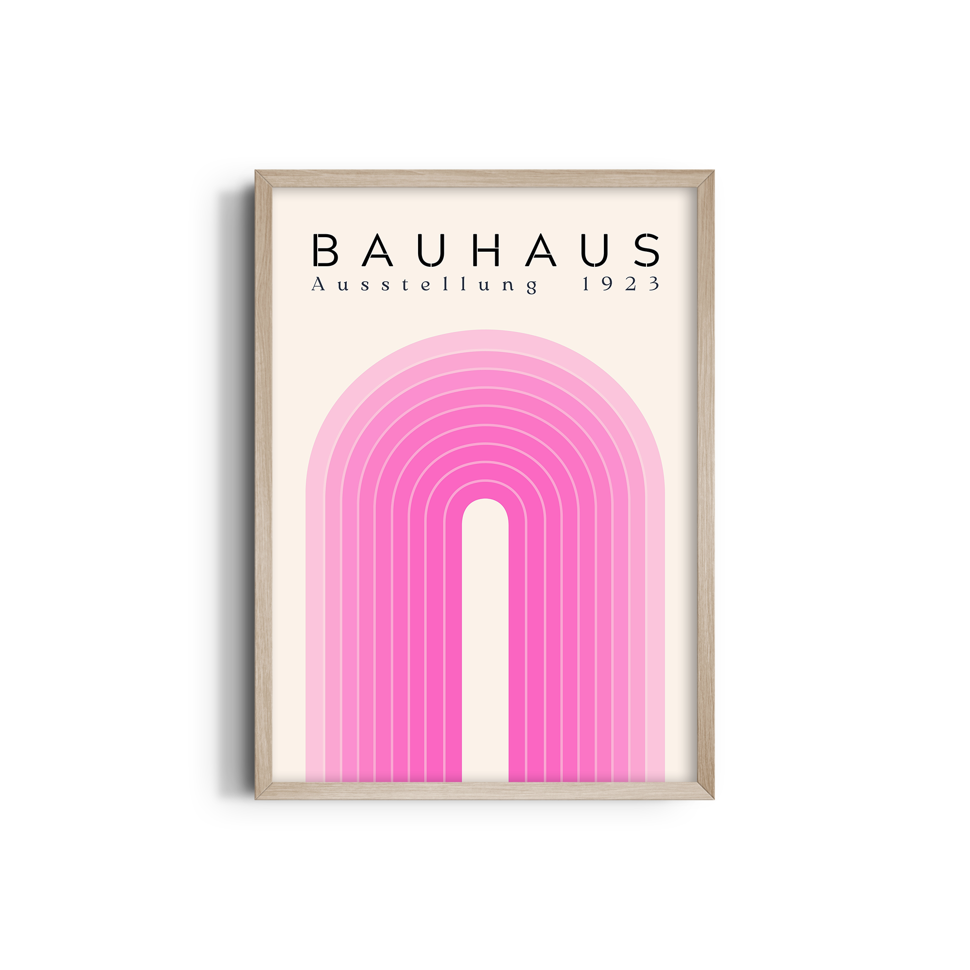 The Pink Arch Bauhaus Wall Art