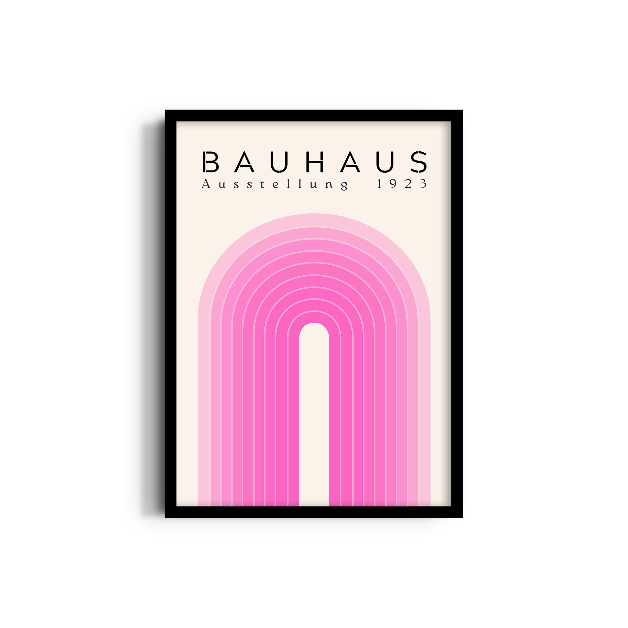 The Pink Arch Bauhaus Wall Art