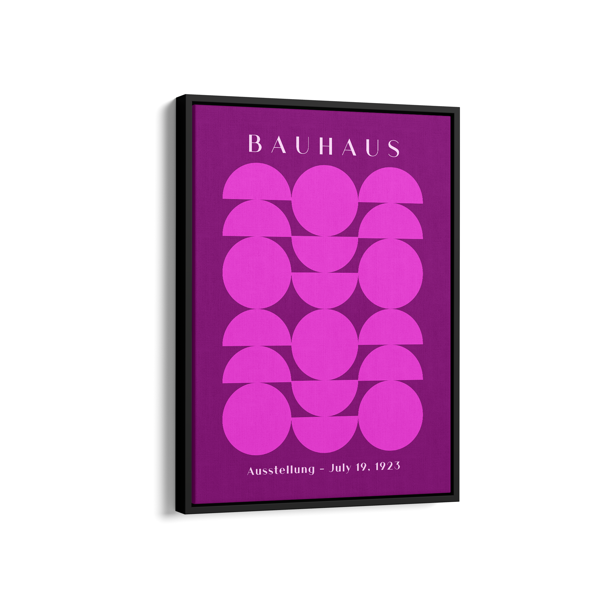 Interlocking Moons Bauhaus Wall Art