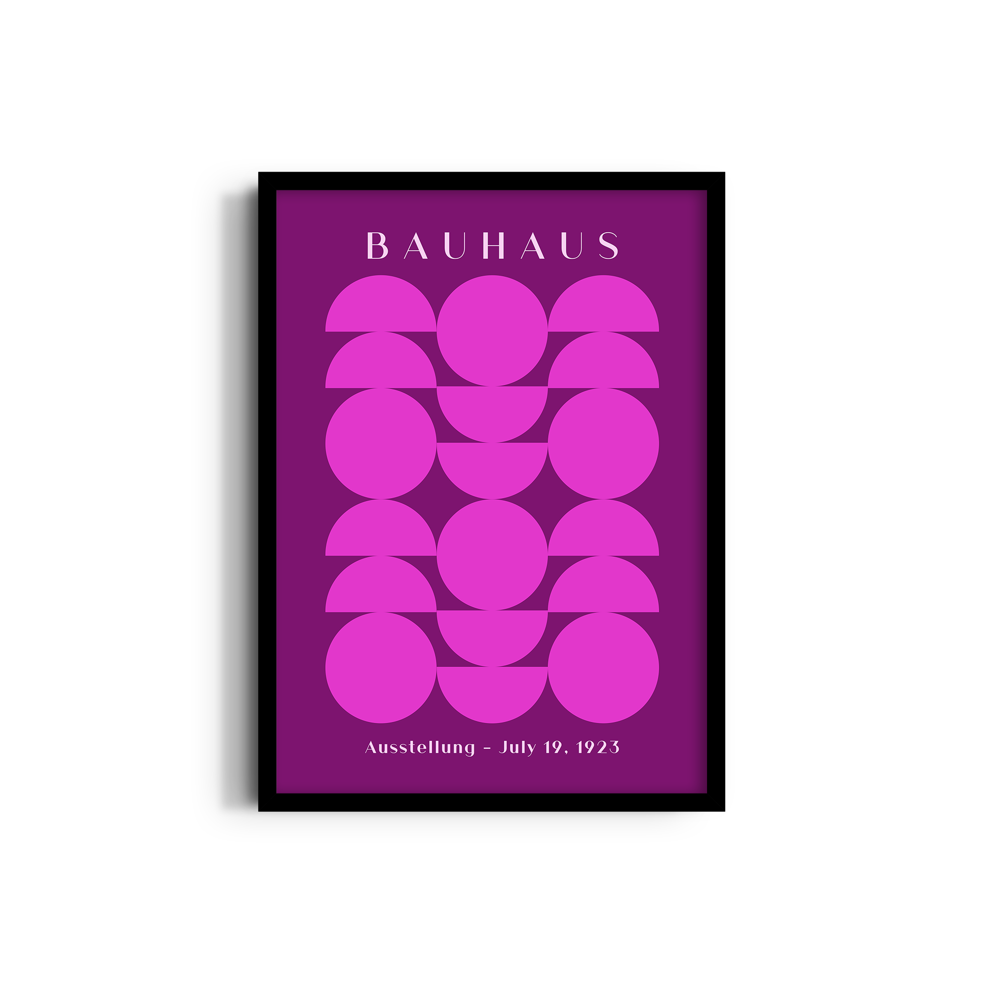 Interlocking Moons Bauhaus Wall Art