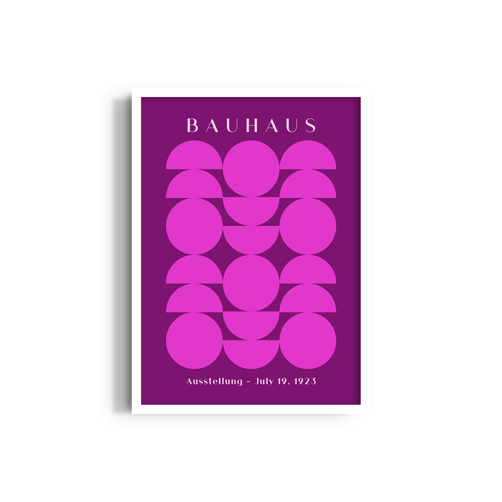 Interlocking Moons Bauhaus Wall Art
