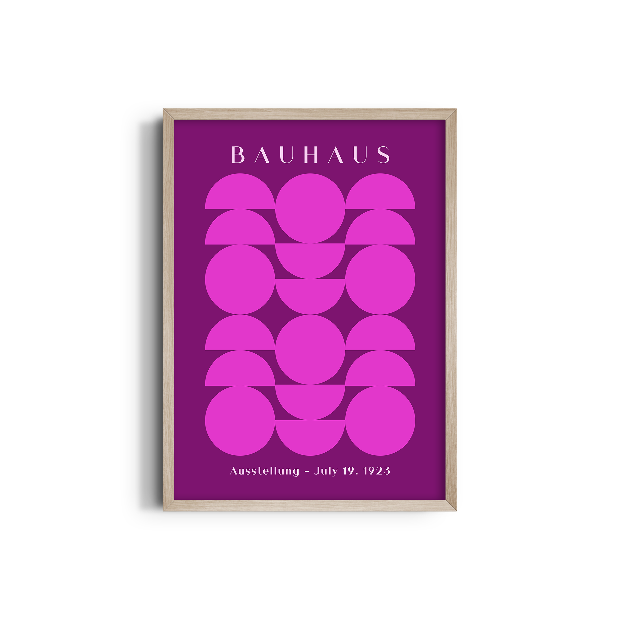 Interlocking Moons Bauhaus Wall Art