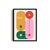 Abstract Garden Bauhaus Wall Art