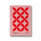 Unity in Red Bauhaus Wall Art