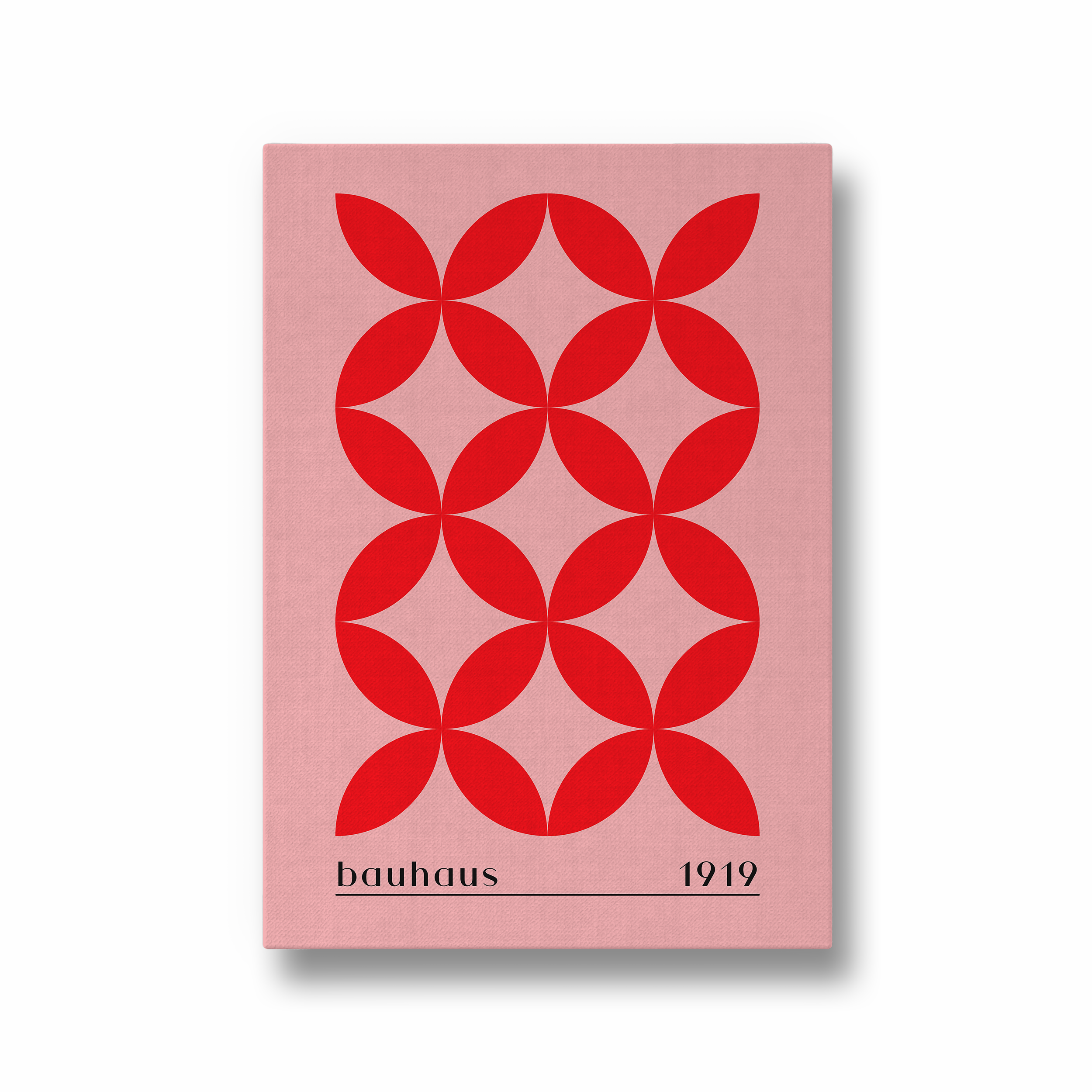 Unity in Red Bauhaus Wall Art