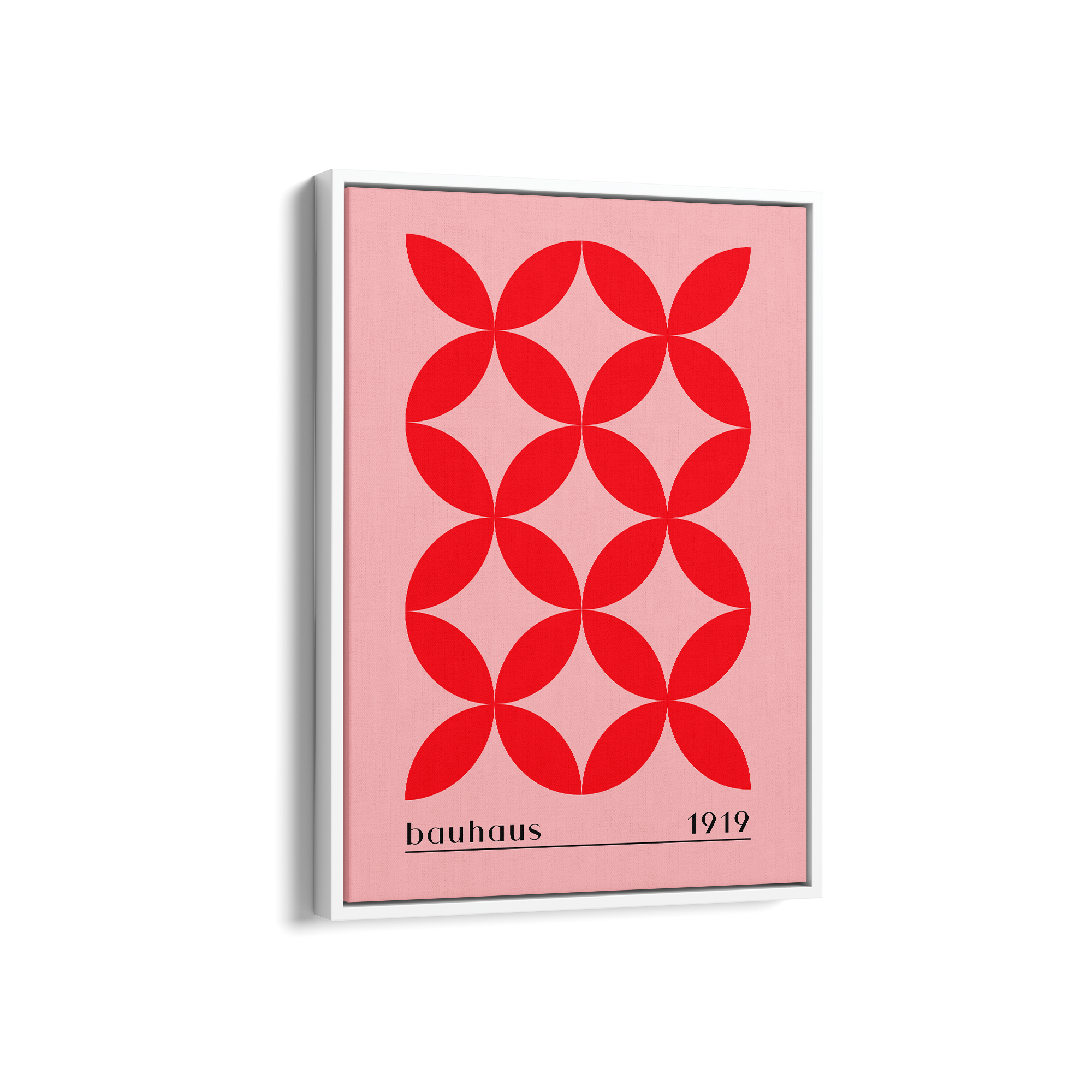 Unity in Red Bauhaus Wall Art