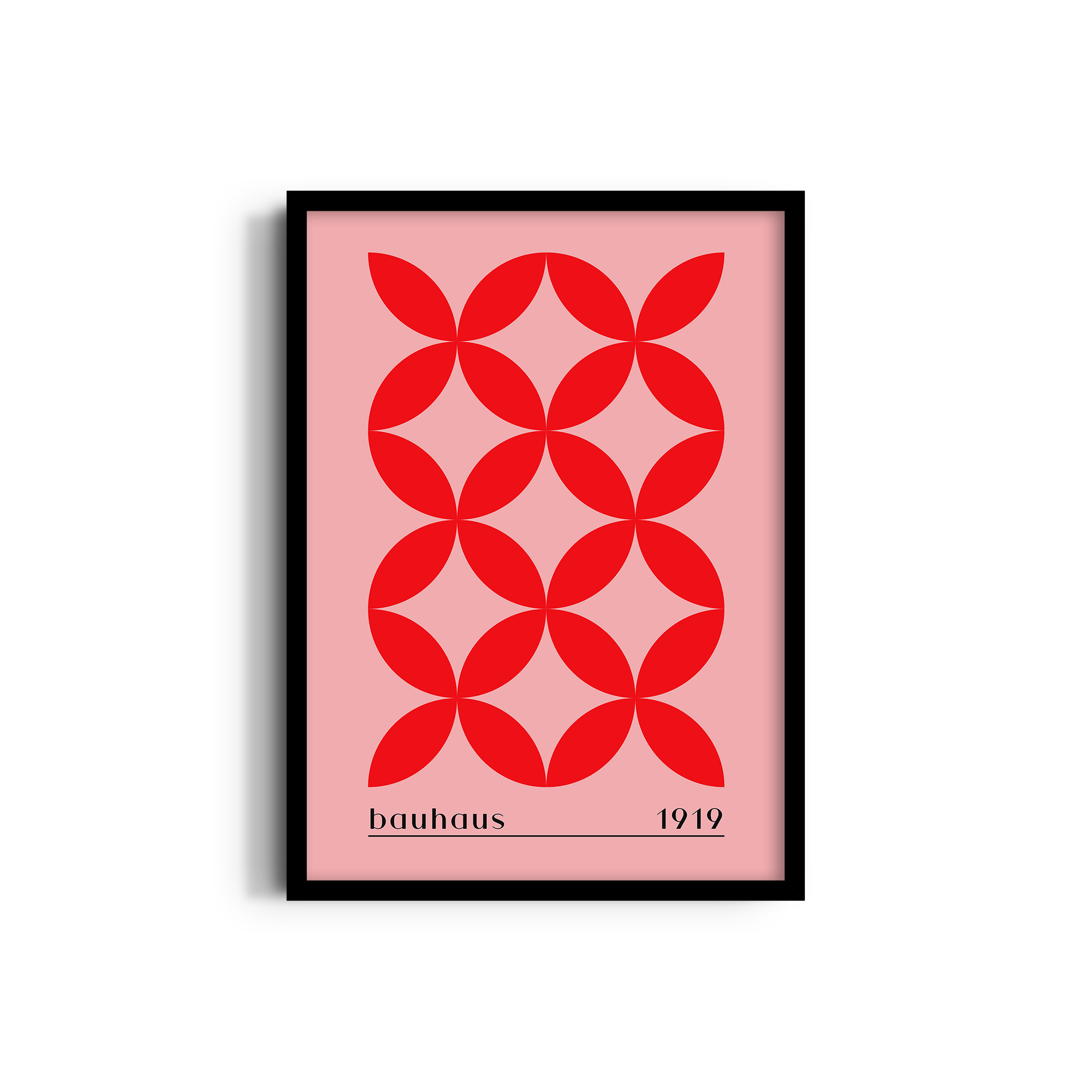 Unity in Red Bauhaus Wall Art