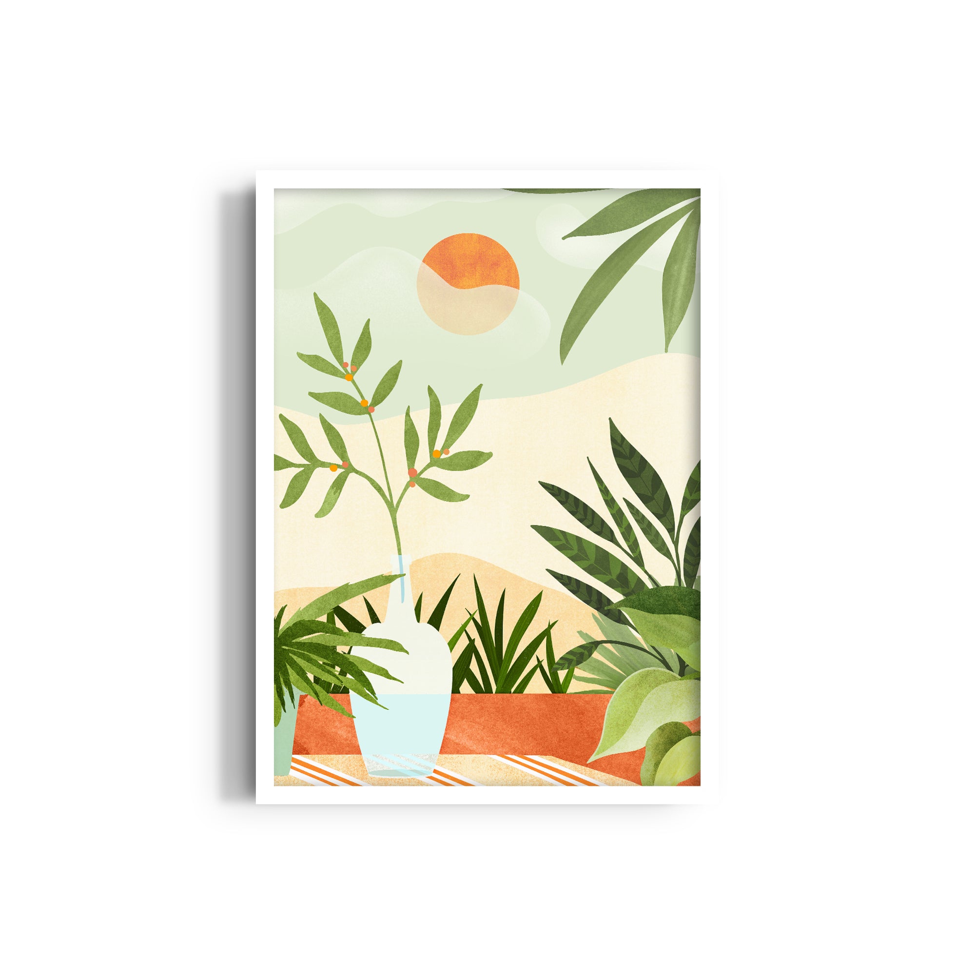 Bohemian Terrace Sunset Wall Art