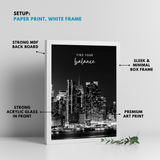 Abstract Black & White Boho Modern Wall Art