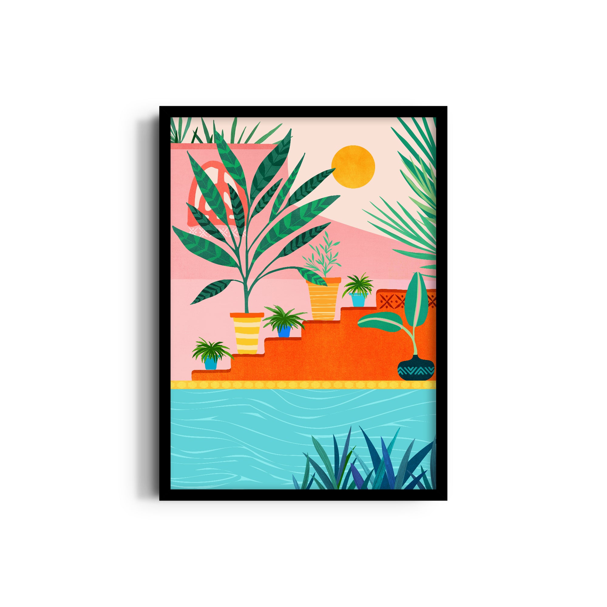 Costa Rica Poolside Wall Art