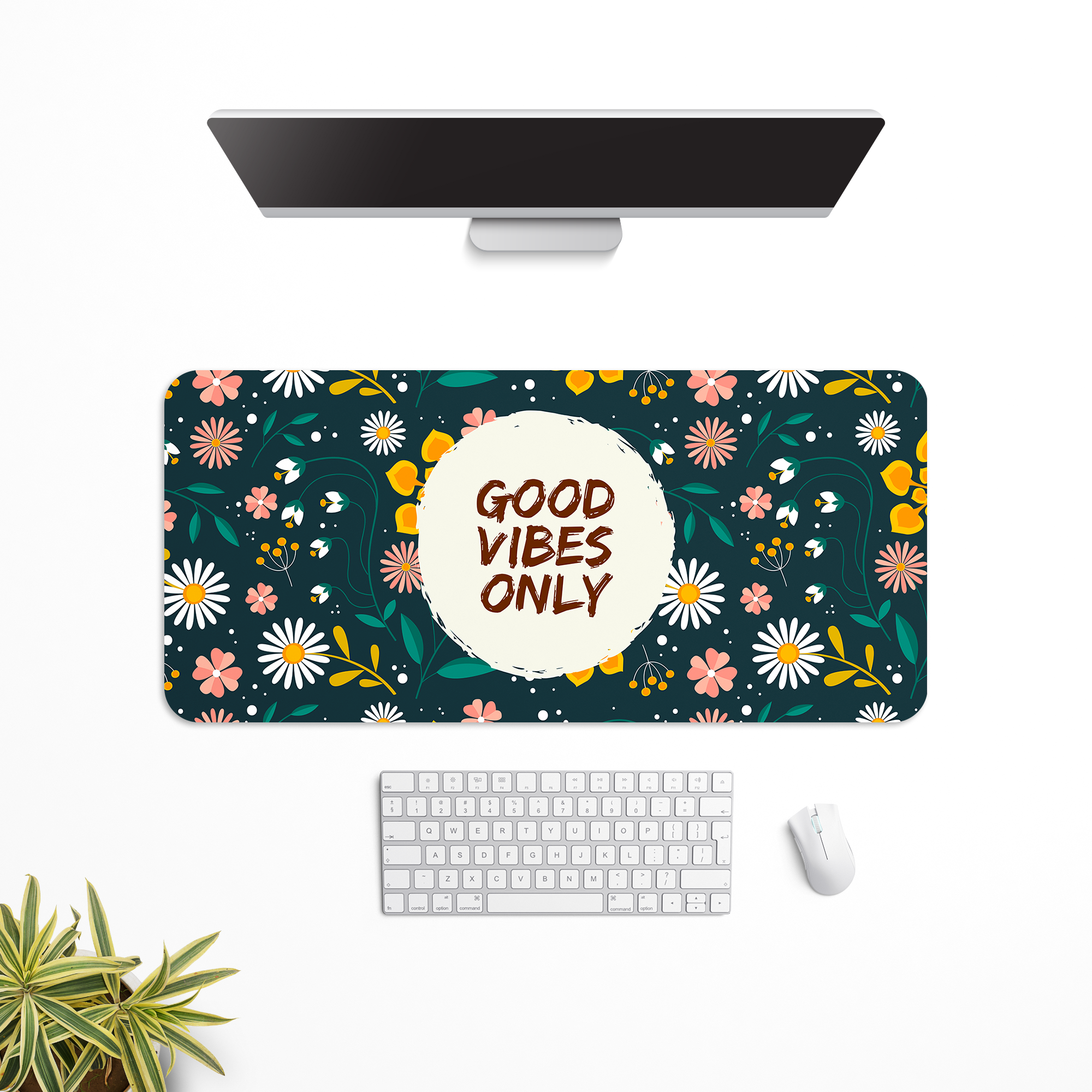 Good vibes only Desk Mat | Desk Pad | Mouse Pad