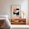 Chains of Childhood Abstract Geometric Modern Wall Art