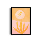 Golden Agave Sunset Wall Art