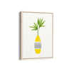 Greenery in Yellow Vase Wall Art