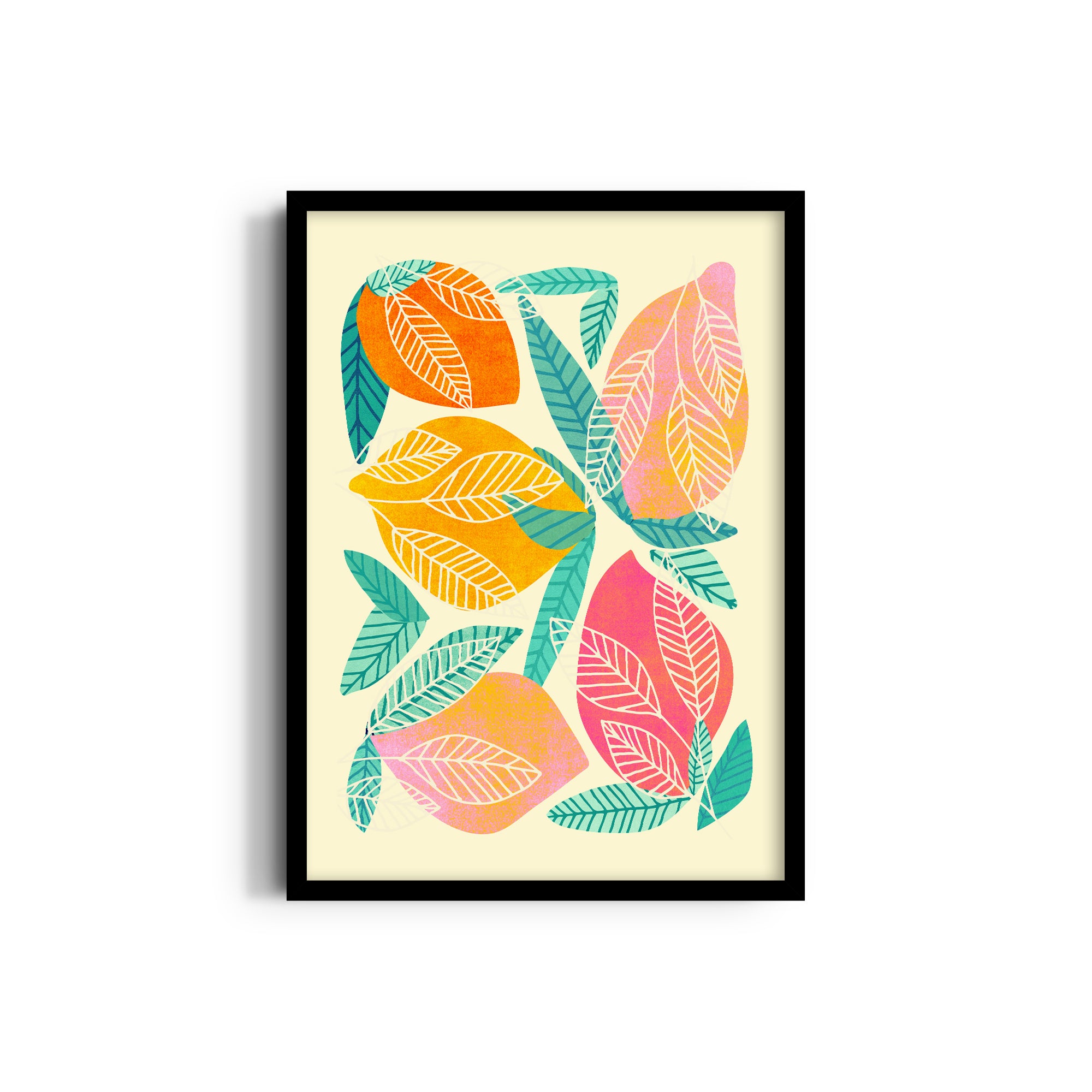Abstract Mango Wall Art
