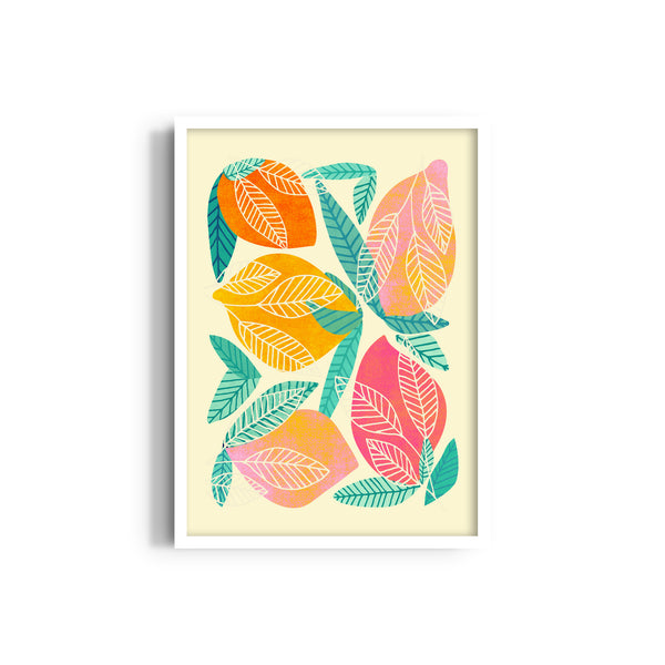 Abstract Mango Wall Art