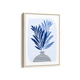 Blue Houseplant Wall Art