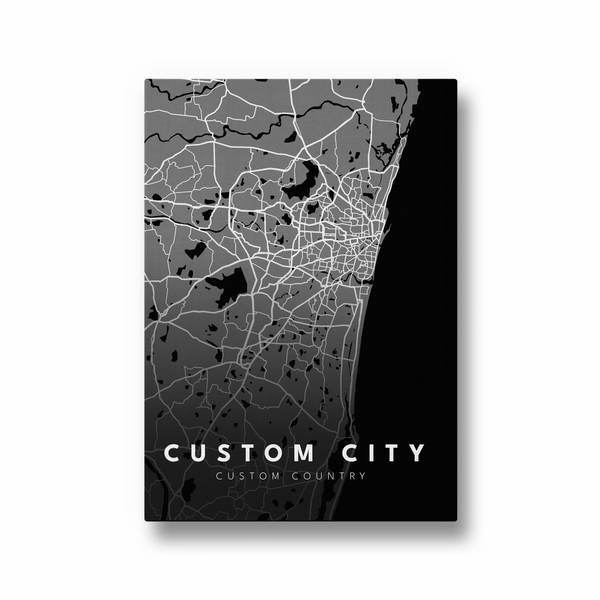 Custom City Street Map Art