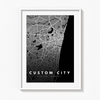 Custom City Street Map Art