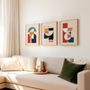 Set of 3 Geometric Wall Art