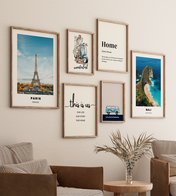 Set of 6 Travel Wall Art