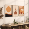 Set of 3 Abstract Geometric Wall Art
