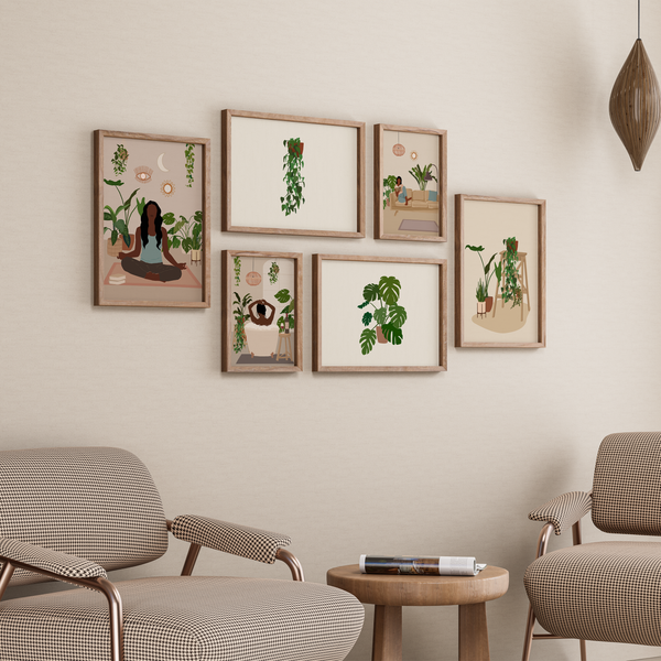 Set of 6 Scenes of life Wall Art
