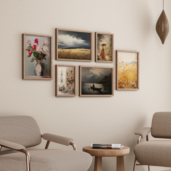 Set of 6 Mix-Modern Wall Art