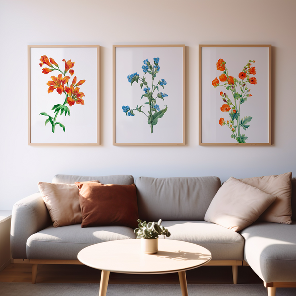Set of 3 Botanical Wall Art