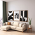Set of 3 Dark Abstract Wall Art
