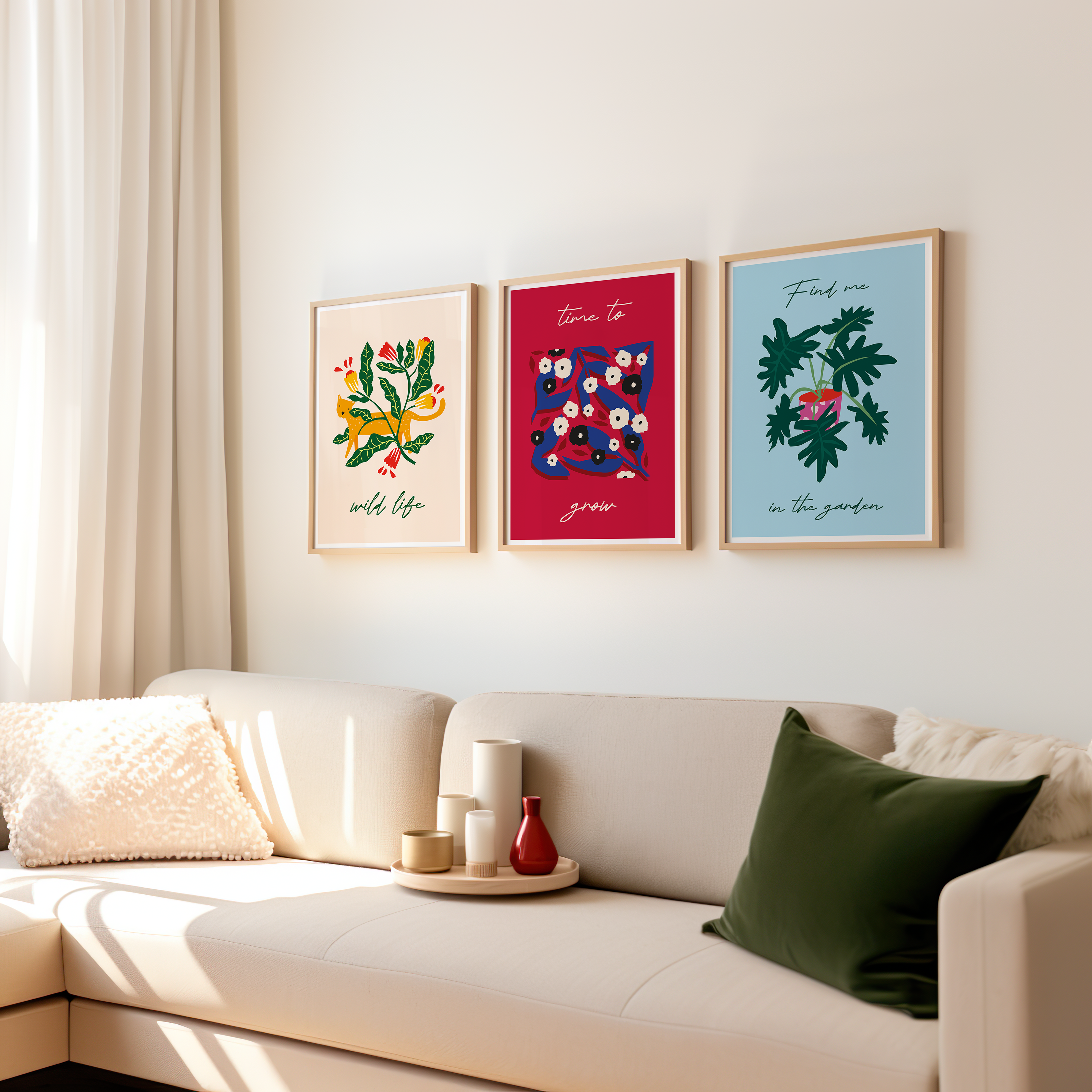 Set of 3 Artistic Set Wall Art