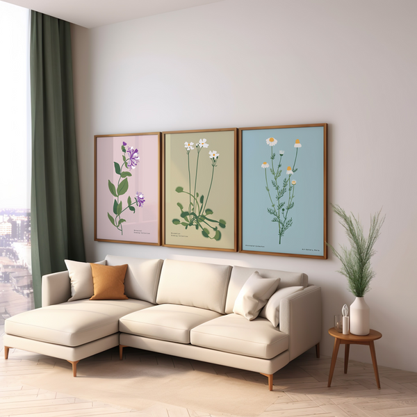 Set of 3 Botanical Wall Art