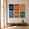 Set of 6 Gym Motivation Wall Art