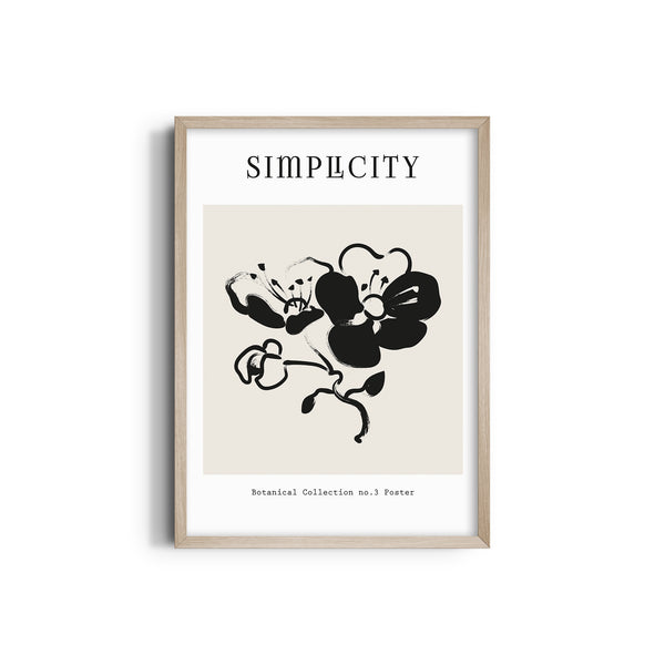 Simplicity Wildflower Waltz Boho Modern Wall Art