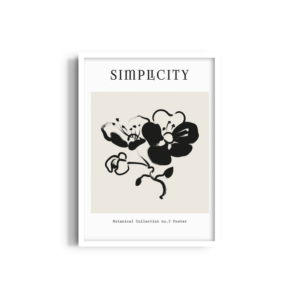 Simplicity Wildflower Waltz Boho Modern Wall Art