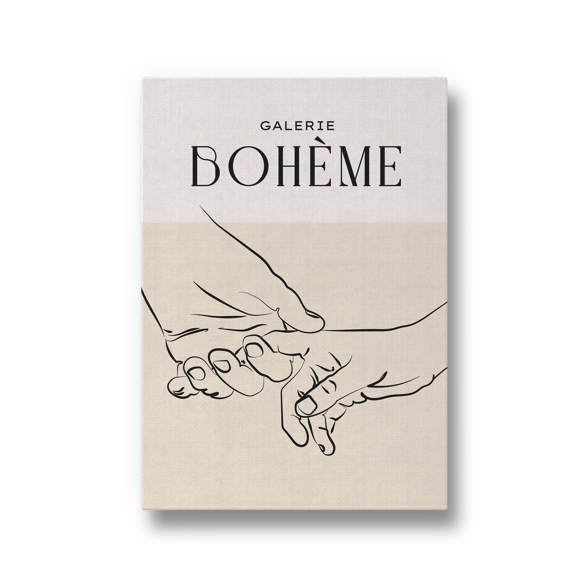 Holding Hands Boho Modern Wall Art