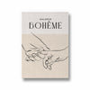 Holding Hands Boho Modern Wall Art