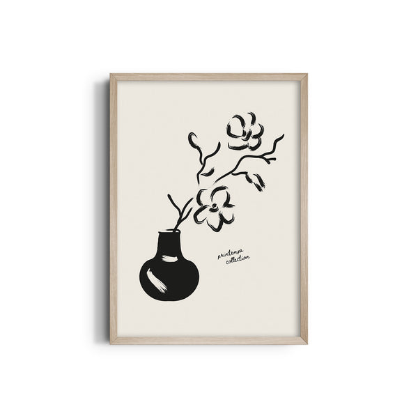 Flower Pot Boho Modern Wall Art