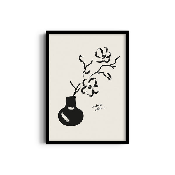 Flower Pot Boho Modern Wall Art