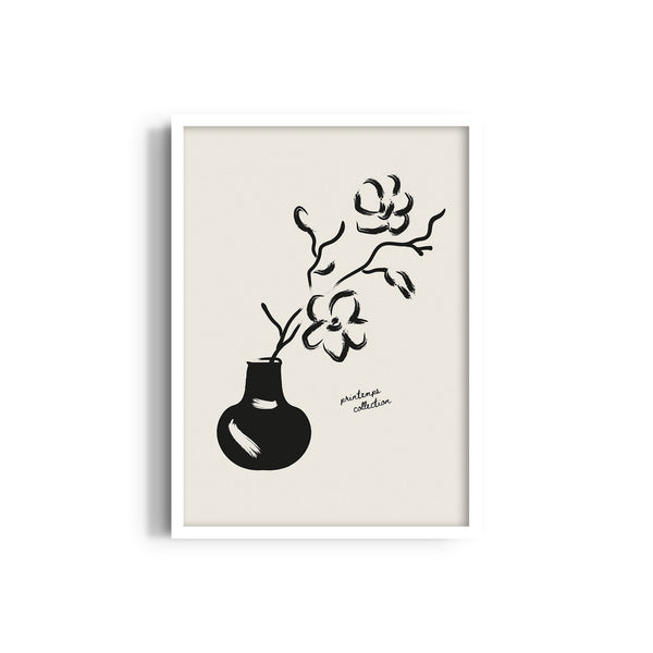 Flower Pot Boho Modern Wall Art