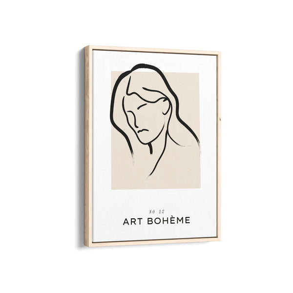 Female Line Art Boho Modern Wall Art